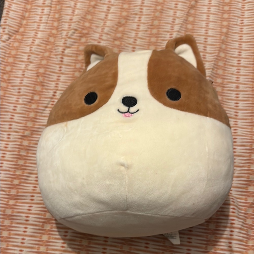 Plush Corgi Pet Toy - Brown and Cream